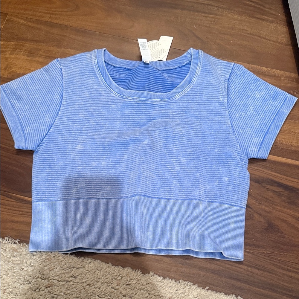American Eagle Outfitters Blue Crop Top
